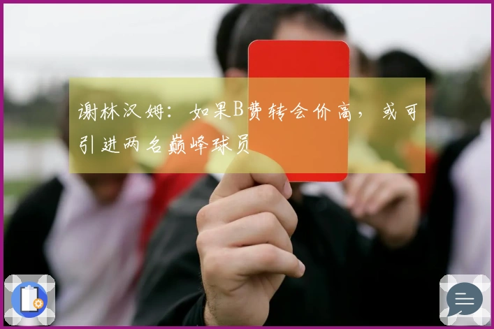 谢林汉姆：如果B费转会价高，或可引进两名巅峰球员